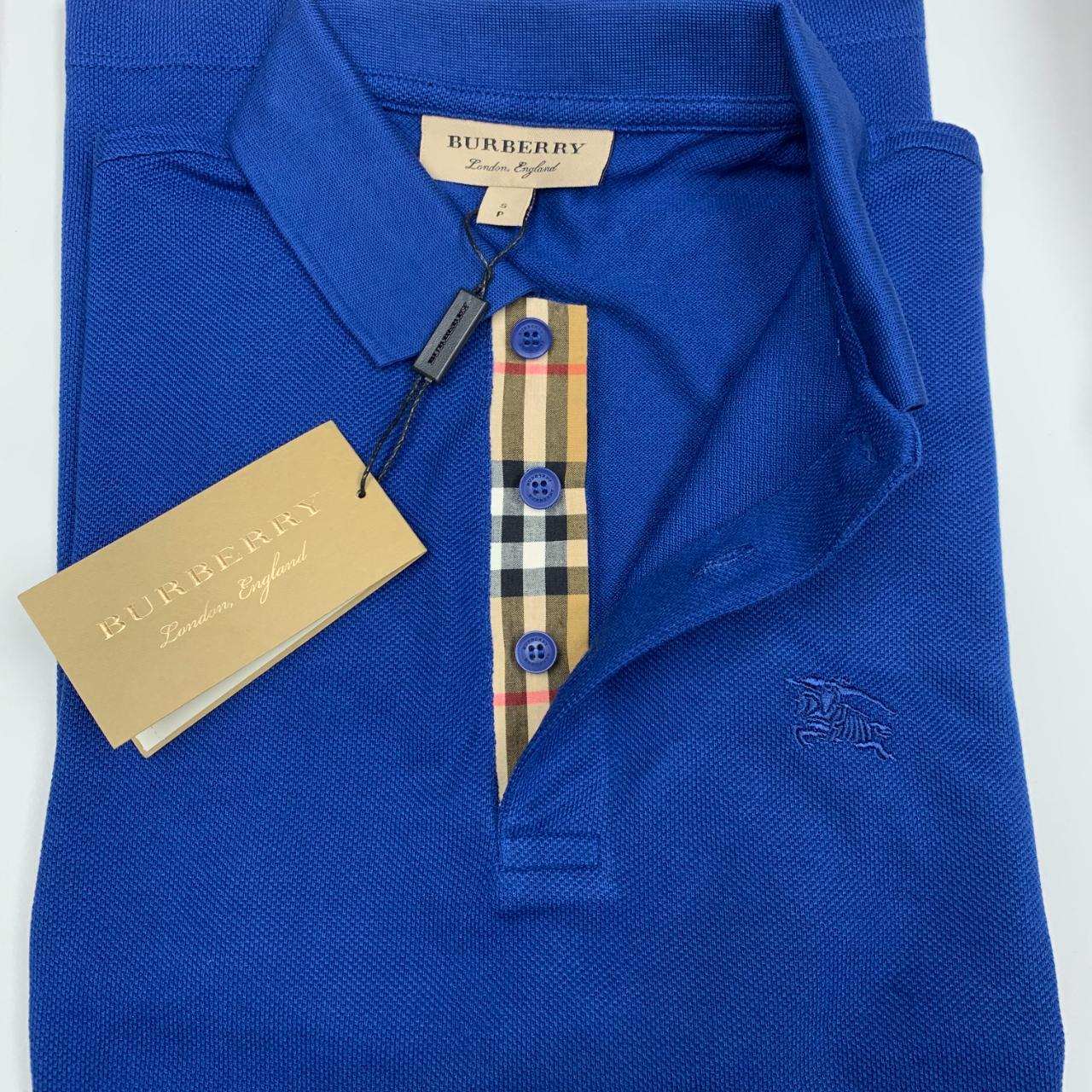 BURBERRY Brit Mens Short Sleeve nova Check Placket Polo Shirt