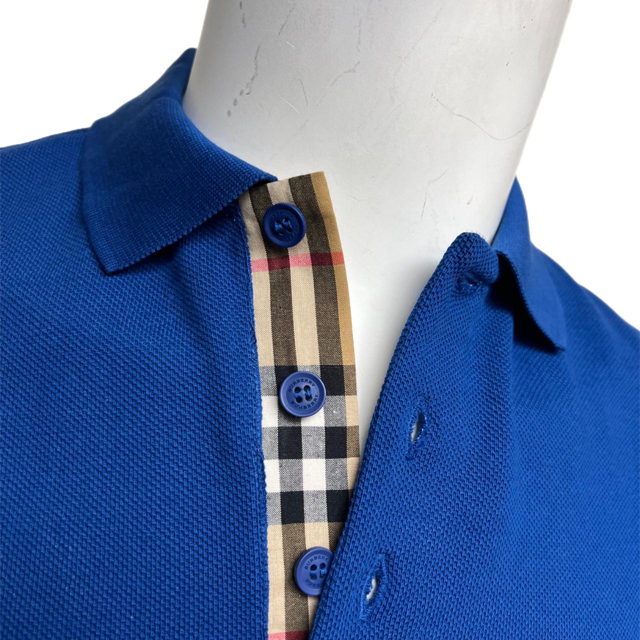 royal blue burberry shirt