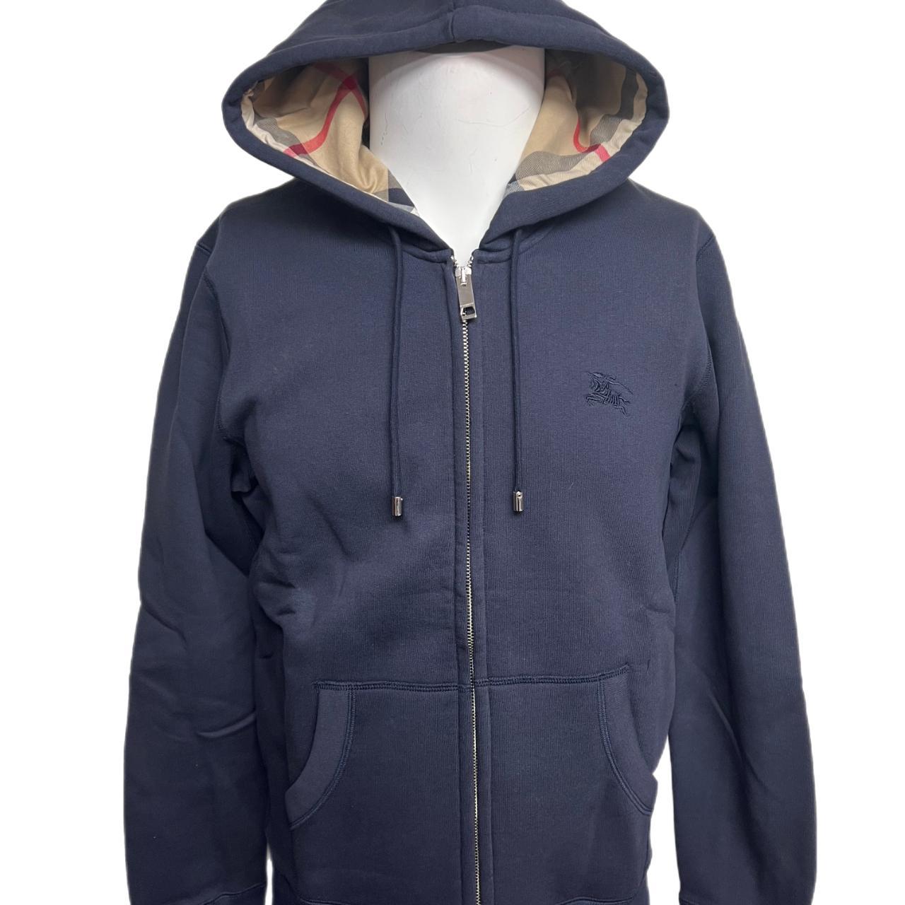 Burberry hoodie sale navy