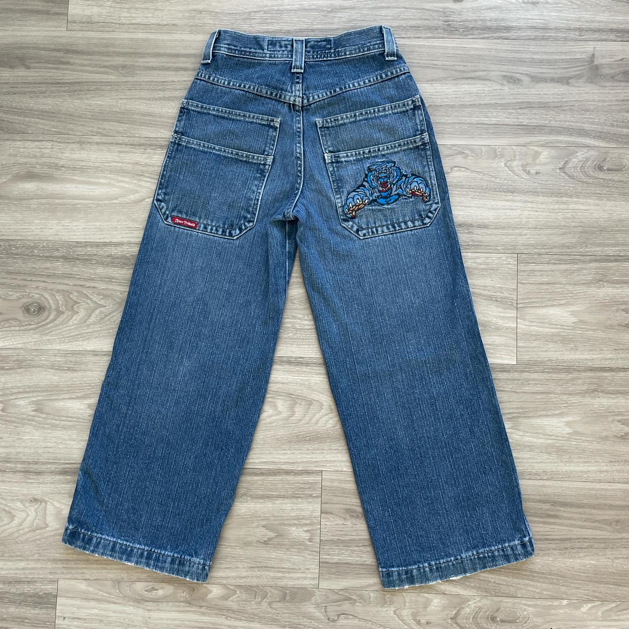 Vintage 90s Jnco Chimes women's bellbottom blue jeans size