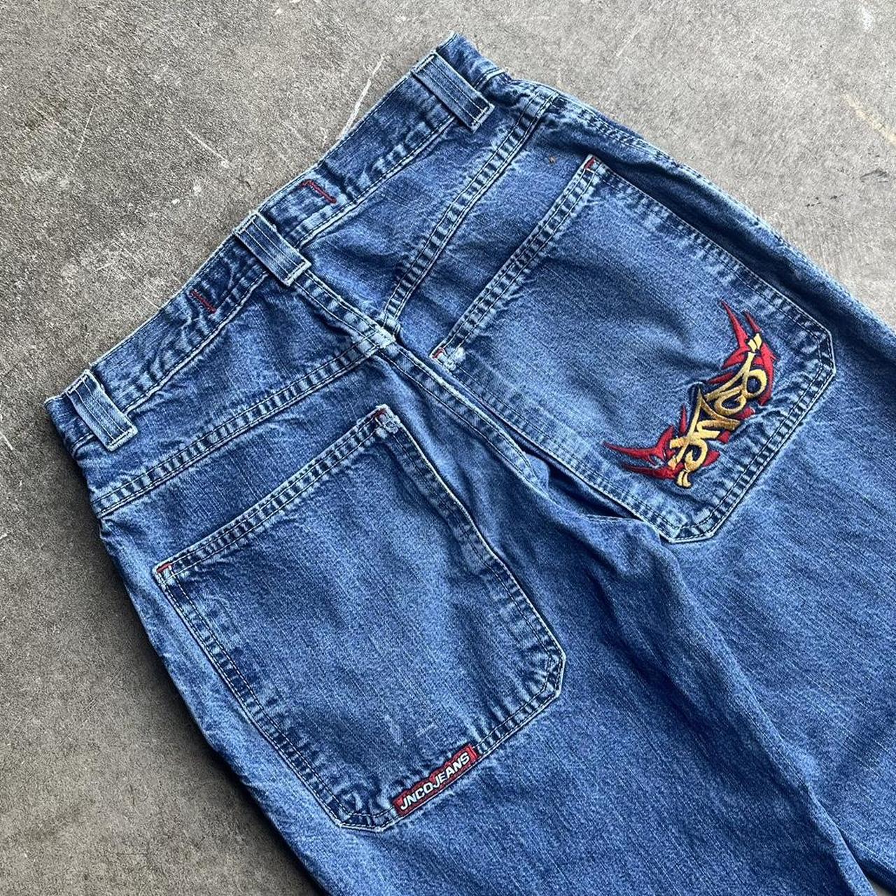 JNCO TRIBAL JEANS Size 14 (around 27/28) Great... - Depop