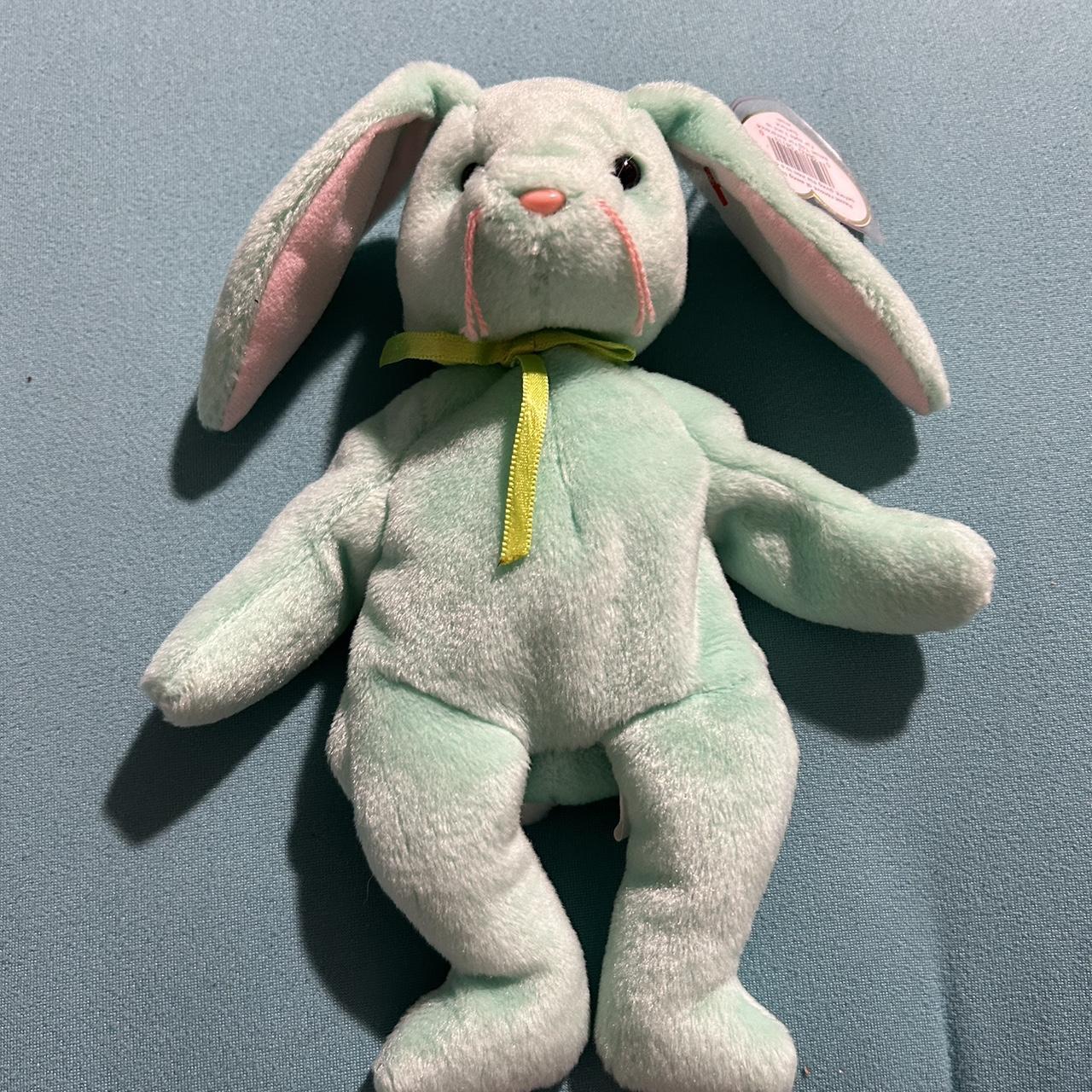 Ty Hippity The Green Bunny Rabbit Beanie Baby 1996. Depop