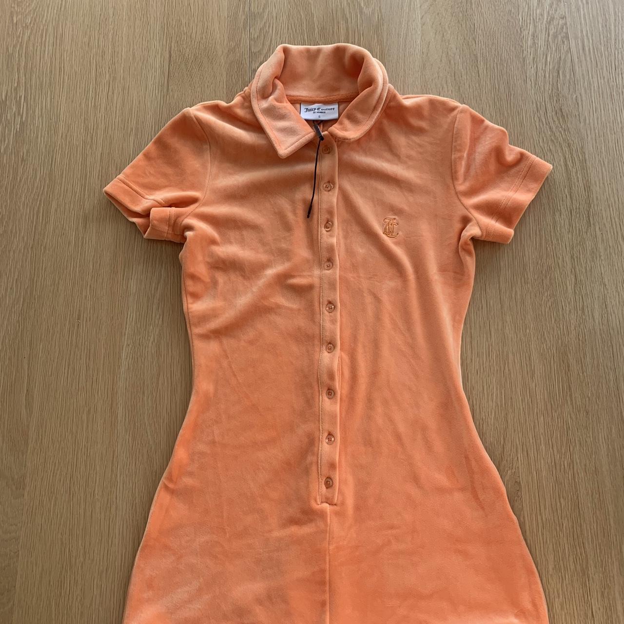 Juicy Couture Women's Orange Playsuitromper Depop