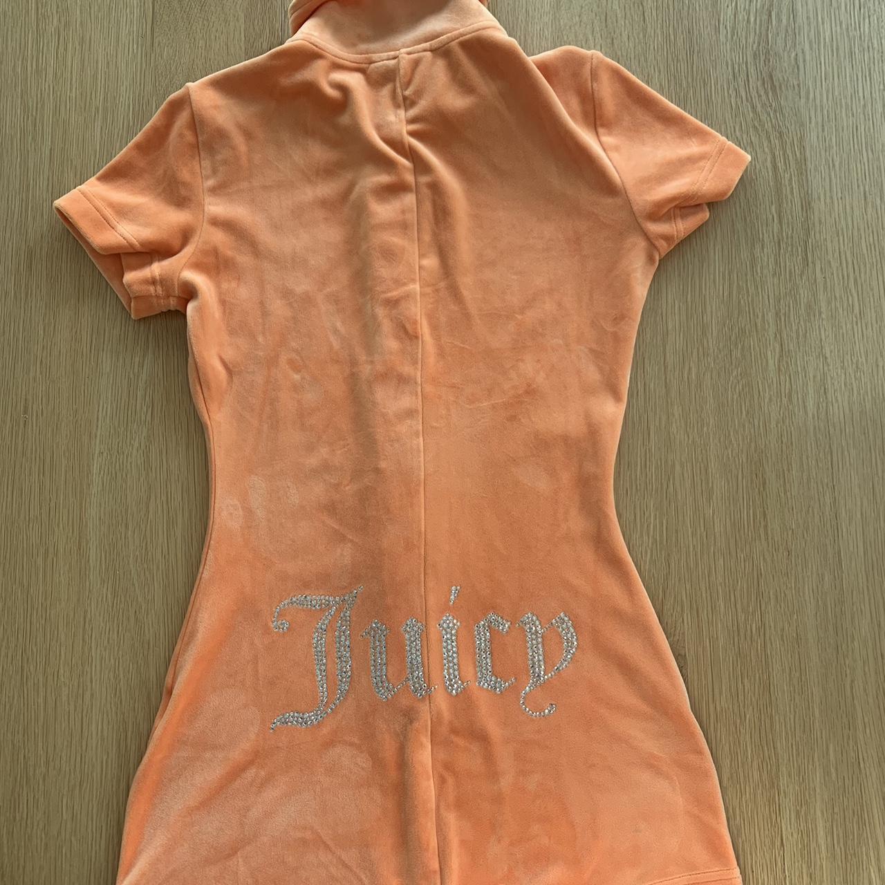 Juicy Couture Women's Orange Playsuitromper Depop