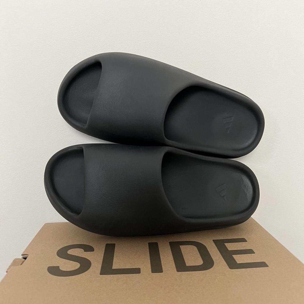 mens yeezy slides black