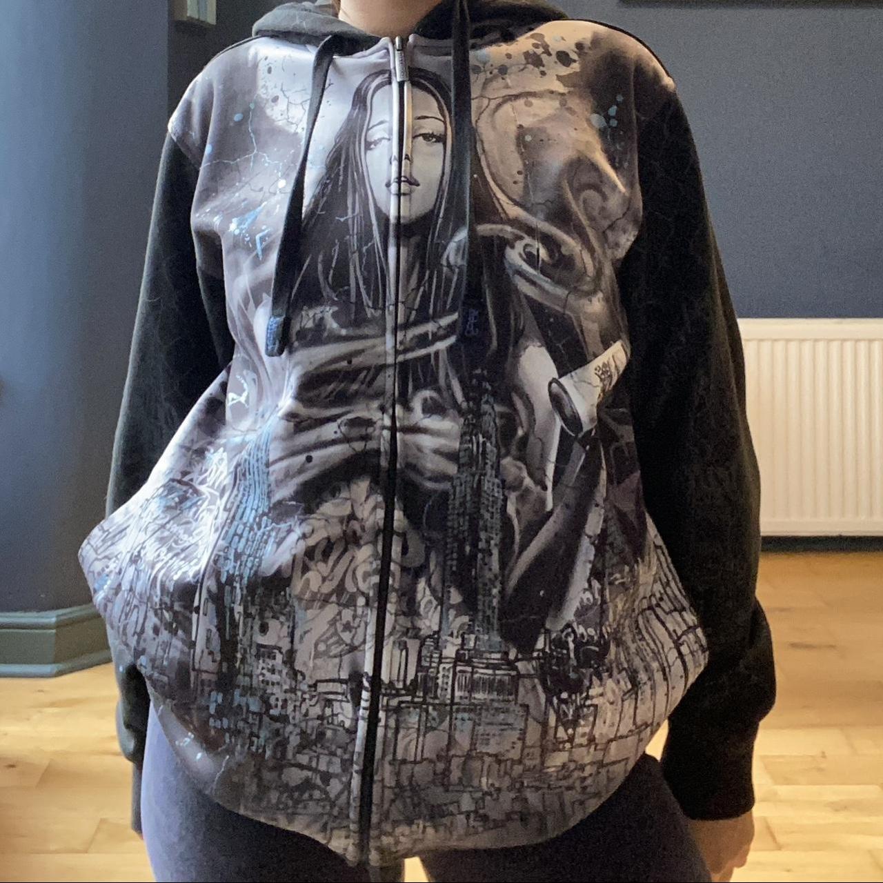 Ecko Unltd. Graffiti style graphic hoodie Size... Depop