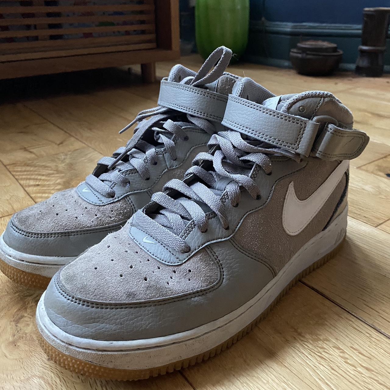 suede grey air force ones