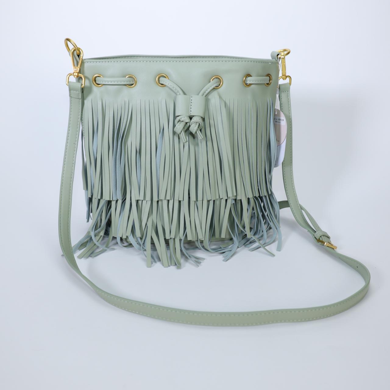 Fashion Mint Green Tassel Handbag Shoulder Bag