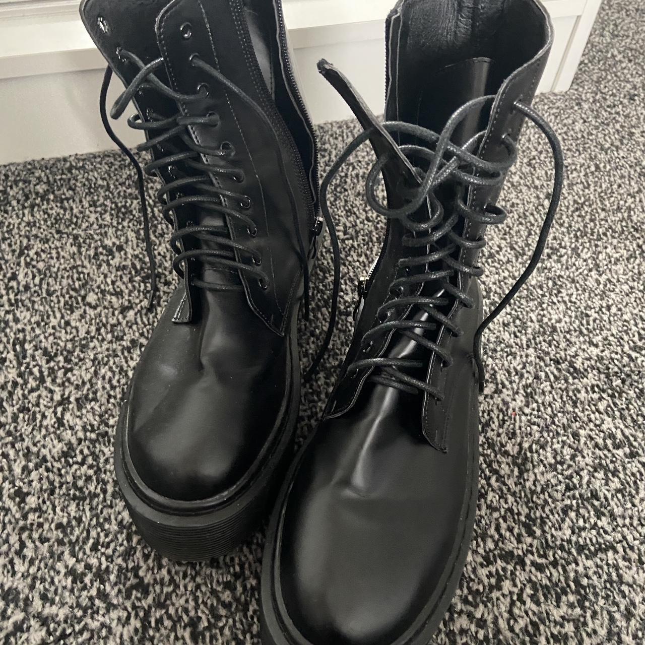 Combat boots to add a little chunk to your look! I'm - Depop