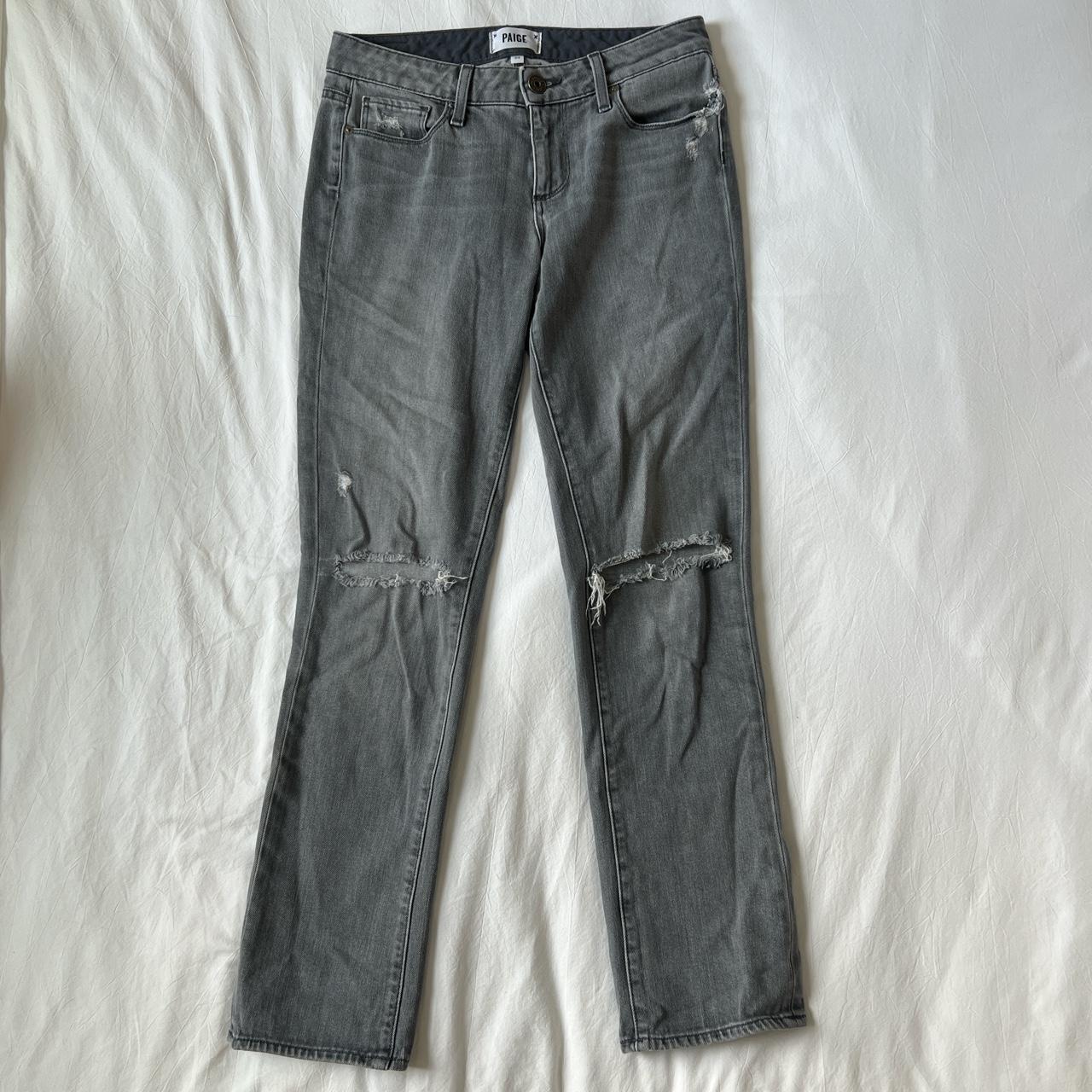 PAIGE denim | size 24 girlfriend jean Mild stain on... - Depop