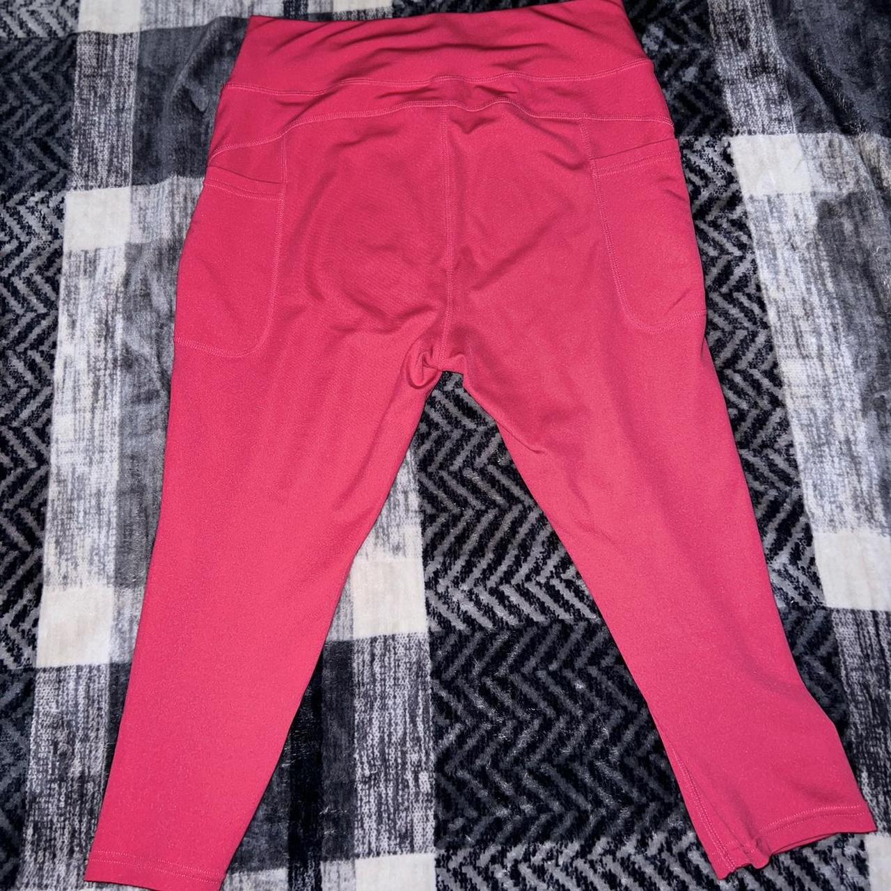 Popfit hot pink cropped leggings size xl! It has - Depop