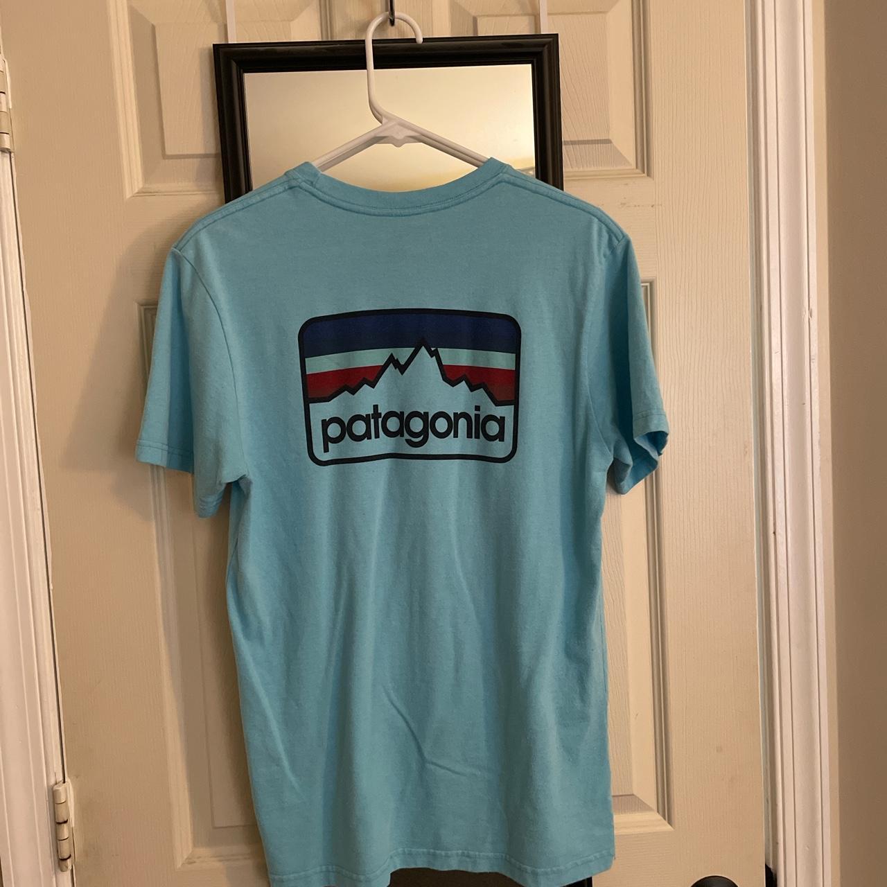 Teal Patagonia T-Shirt Size Small No flaws #Patagonia - Depop