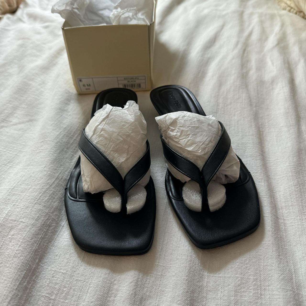 Open Edit Tori Kitten Heel Sandal NEW WITH BOX... - Depop