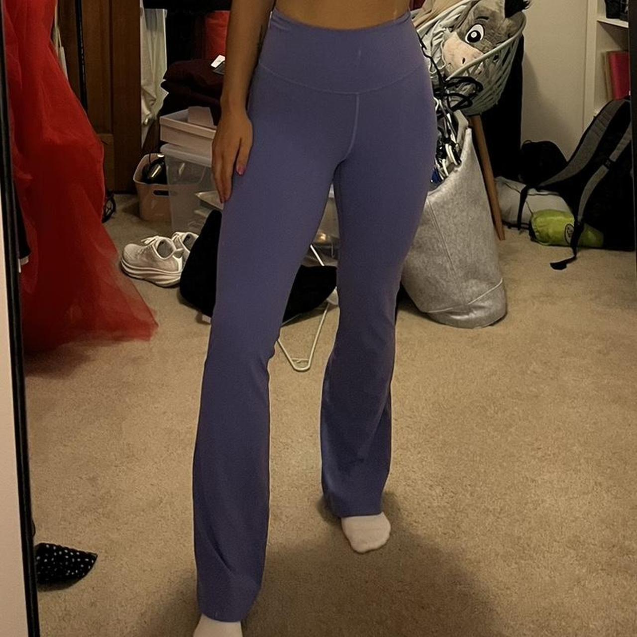 Lululemon size 2 purple flare leggings. I'm not - Depop