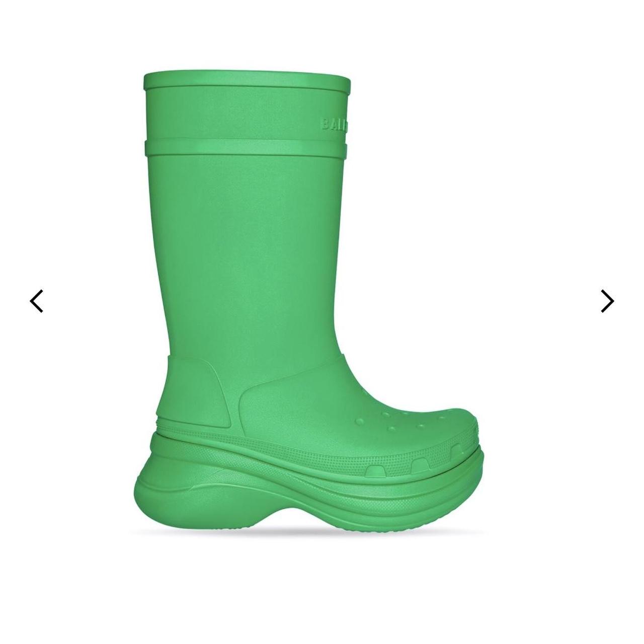 balenciaga boots womens green