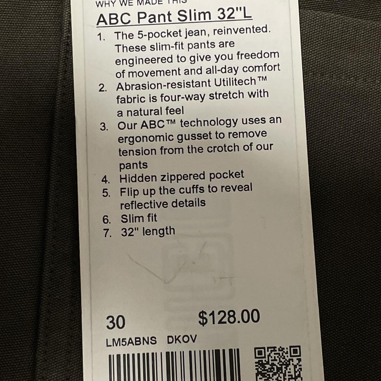 ABC Slim-Fit 5 Pocket Pant 32L *Utilitech