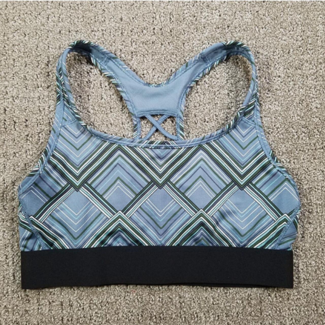 VICTORIA SPORT Bra Medium Blue Victorias Sectet... - Depop