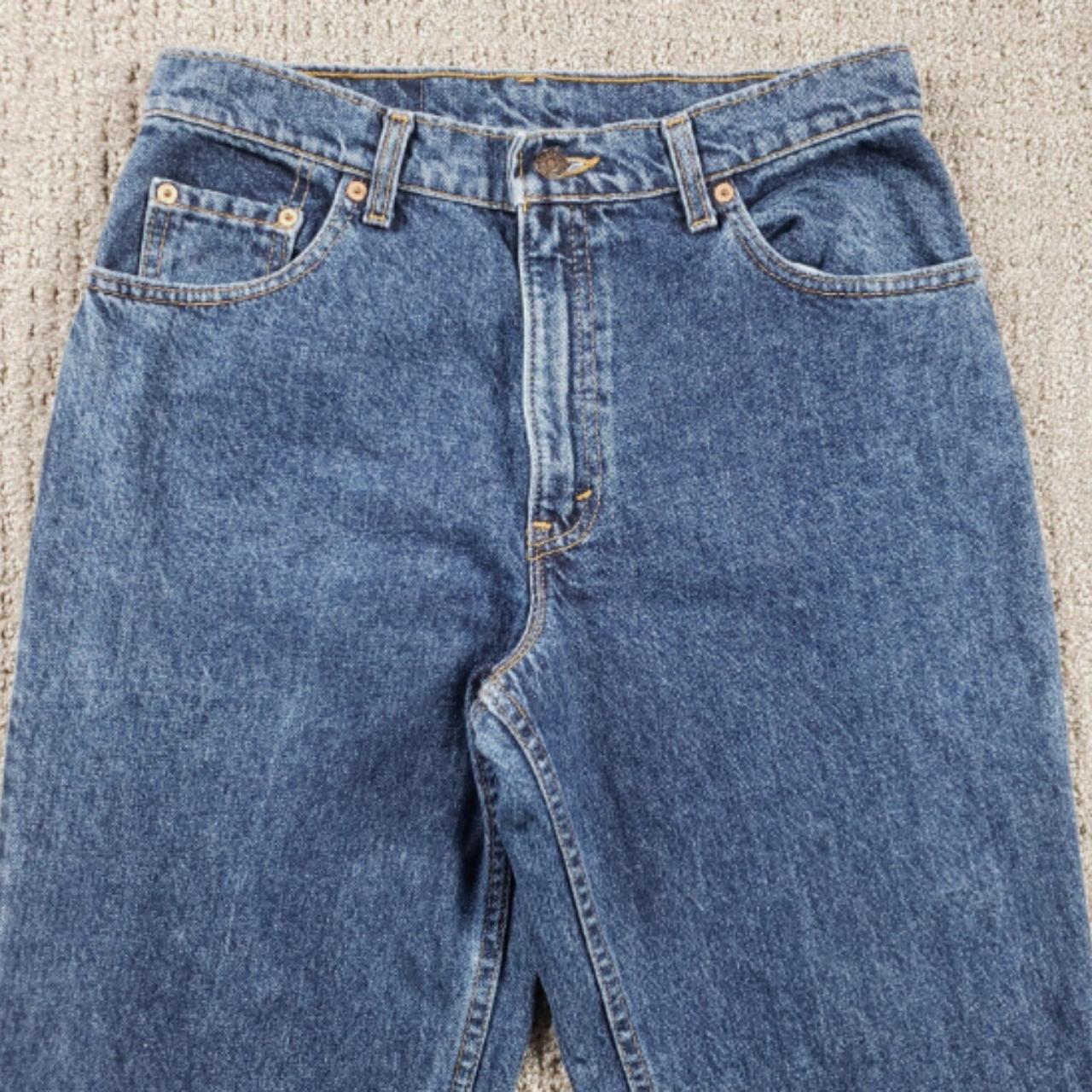 Vtg 90s LEVIS 550 Jeans Women 30x30 Blue Made in... - Depop
