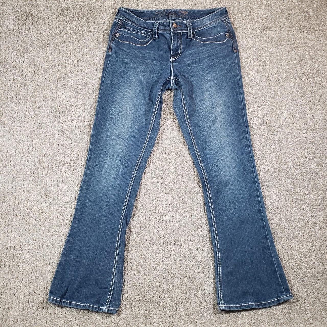 SEVEN7 Jeans Womens size 10 Rocker Slim Bootcut Y2k... - Depop