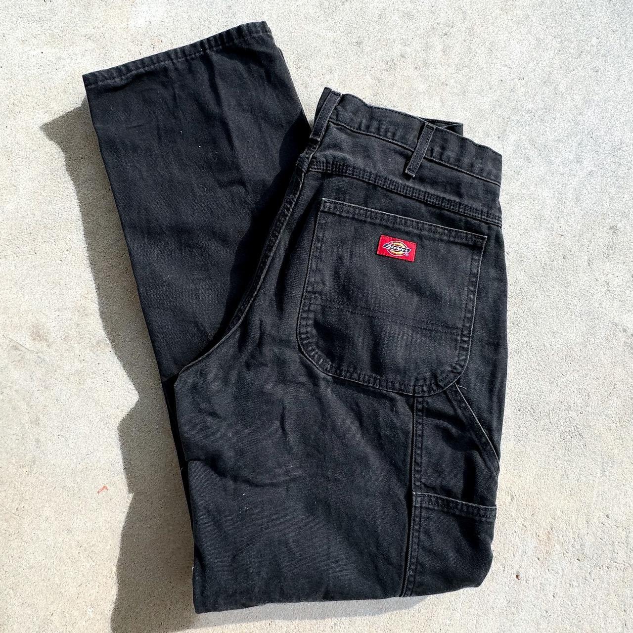 Dickies Black Carpenter Pants • Waist across... - Depop