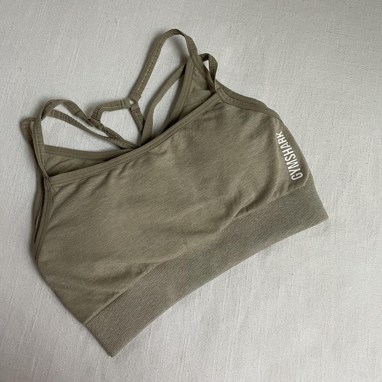 XS forrest green gymshark minimal sports bra - Depop