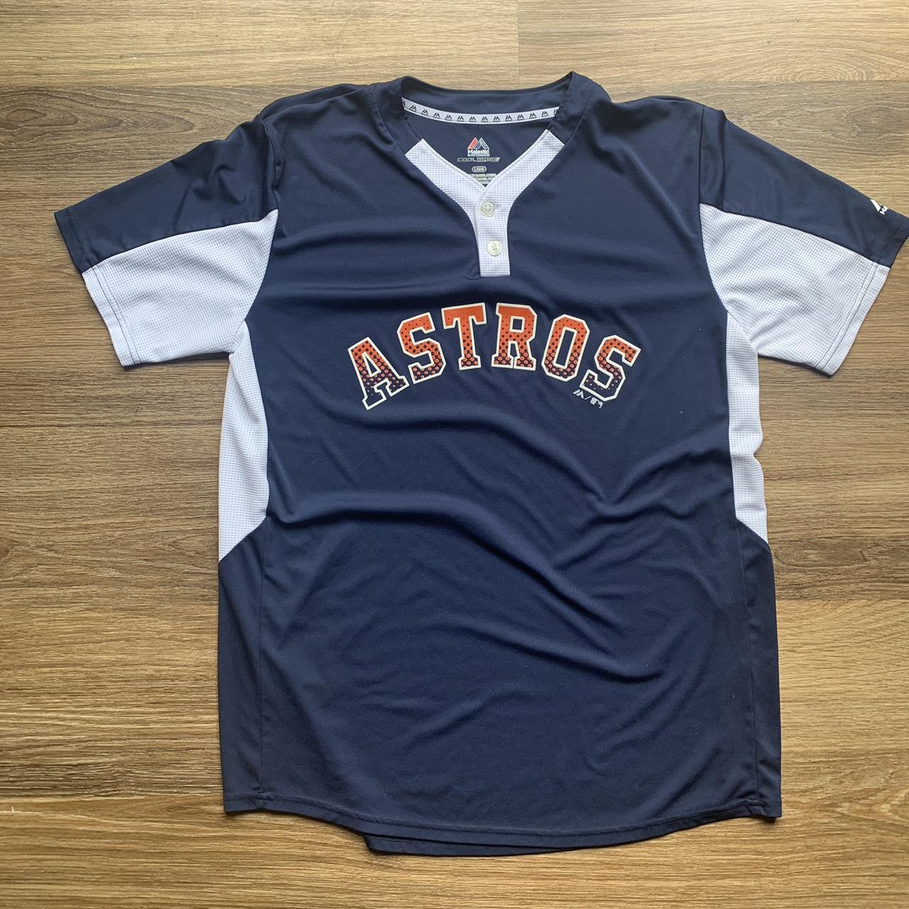 Houston Astros Majestic Cool Base Men's Large - Depop