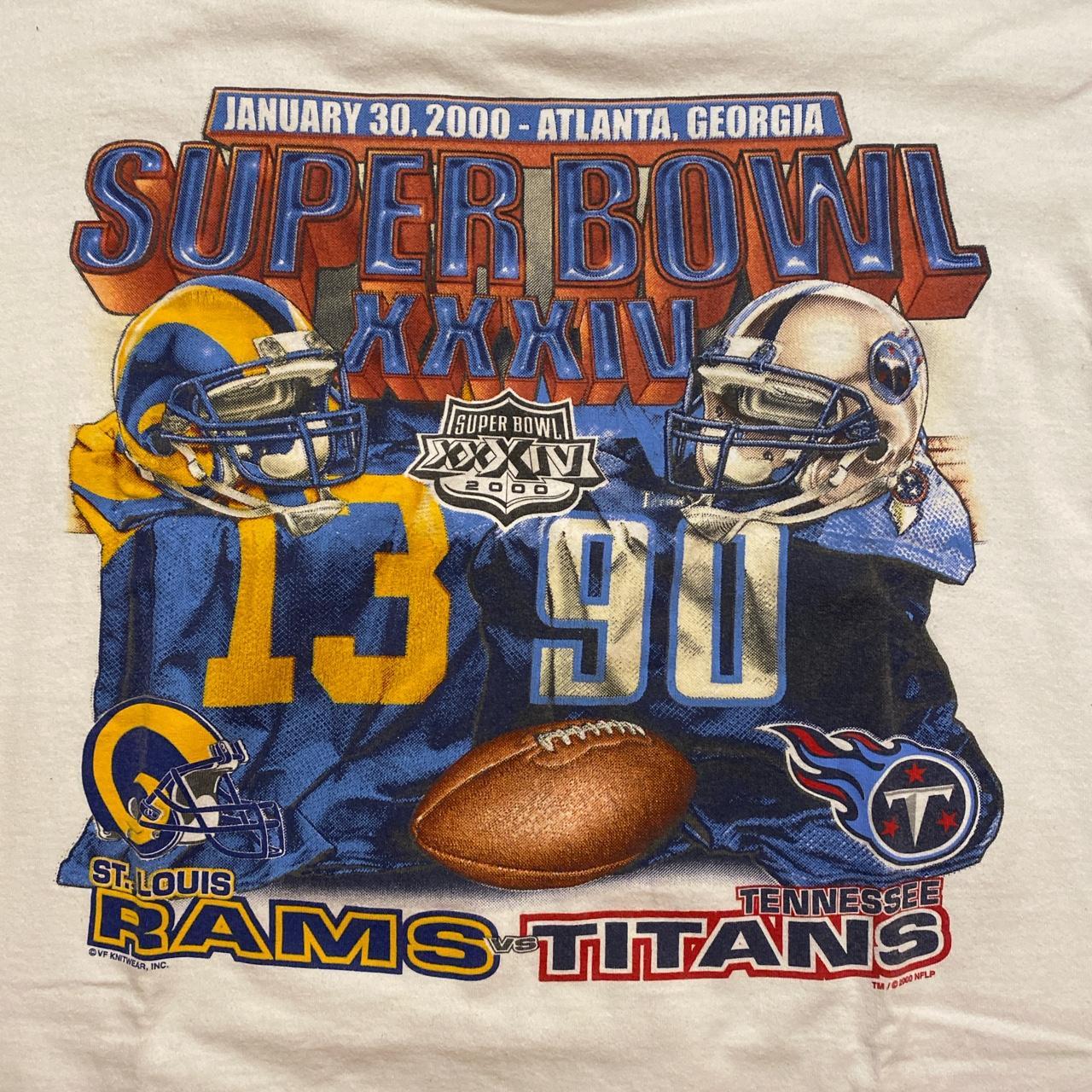 vintage 2000 saint louis rams super bowl - Depop