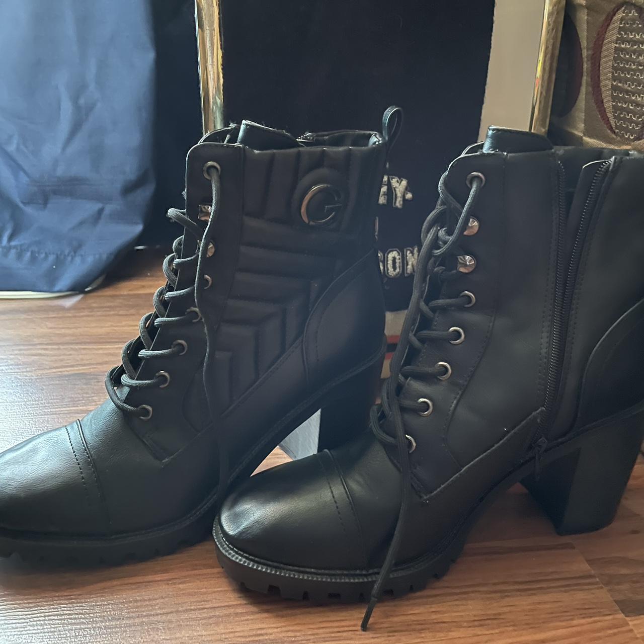 GBG Los Angeles black leather boots. only worn about... - Depop