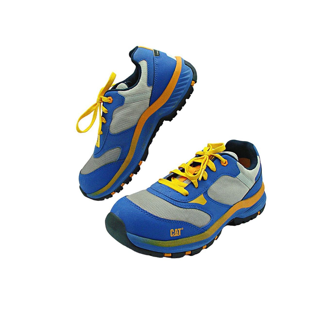 Caterpillar CAT Quake Composite Toe Work Shoes Blue... Depop