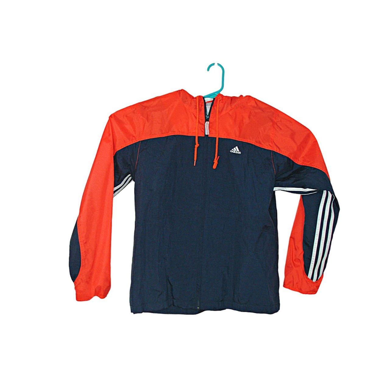 blue and orange adidas jacket