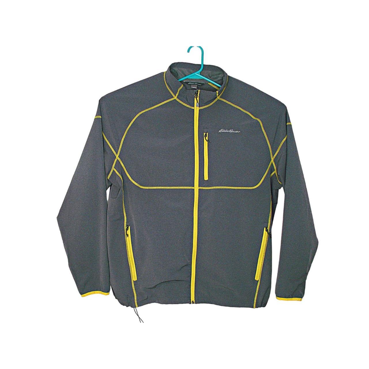 Eddie Bauer Stratify Softshell Jacket Mens Gray... Depop