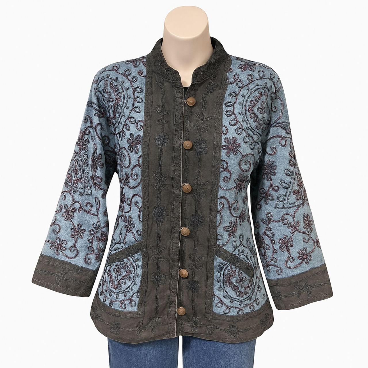 Source Unknown Women's Gifting Coat - Blue - L – … - image 1