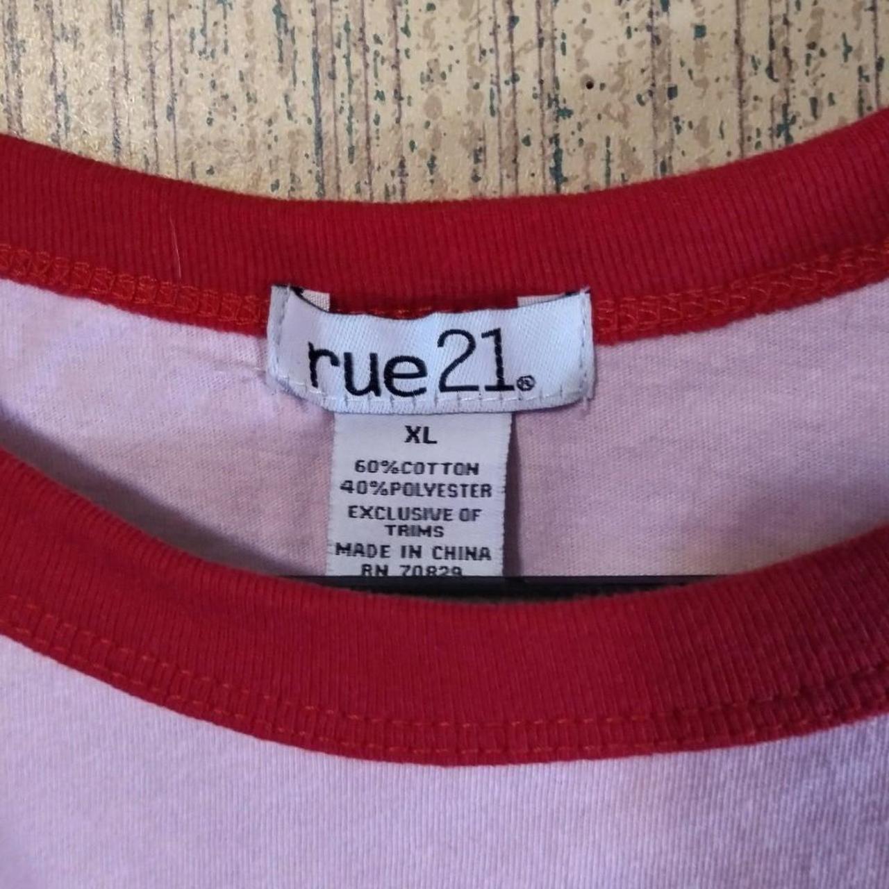 Rue 21 Women's Pink T-shirt | Depop