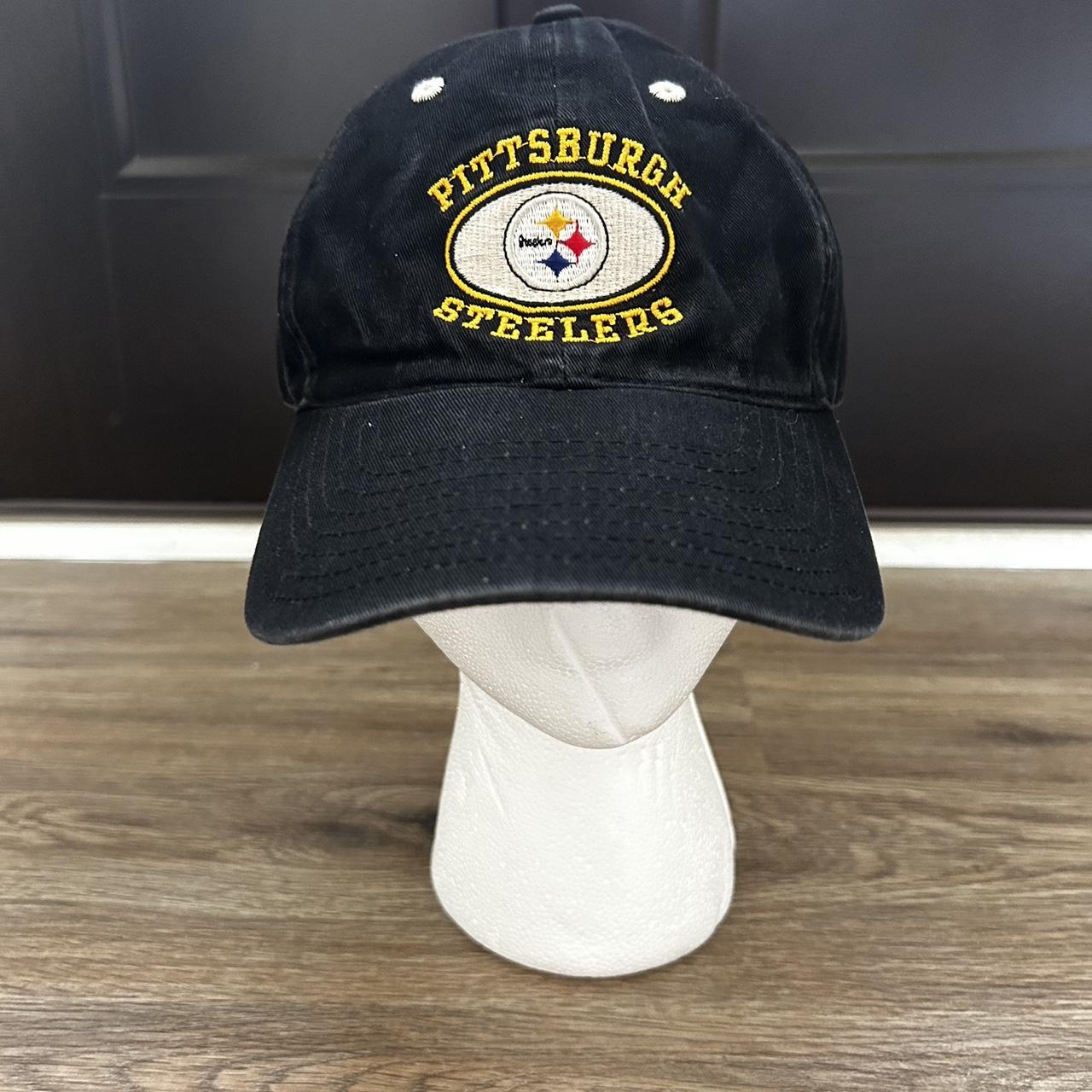 Pittsburgh Steeler Hat White Black Yellow One Size - Depop