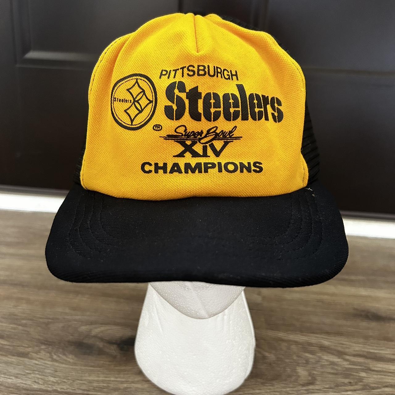 Pittsburgh Steelers Hat Vintage Fitted Youth Size 7 - Depop