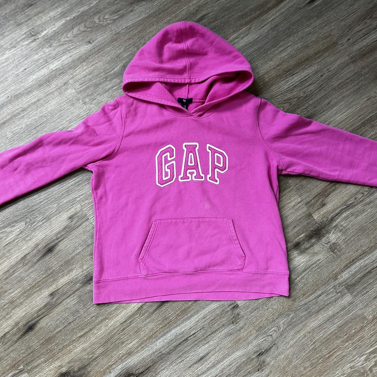 XL Pink Gap hoodie - Depop