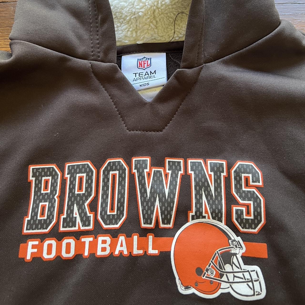 Kids Cleveland Browns Hoodie size 4 - Depop