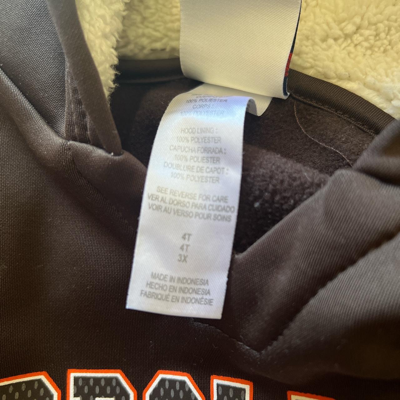 Kids Cleveland Browns Hoodie size 4 - Depop