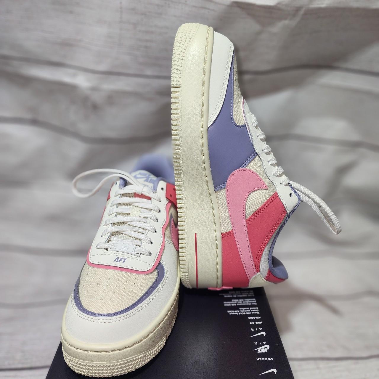 Size 8 Nike Air Force 1 Shadow Low Sail Sea Coral