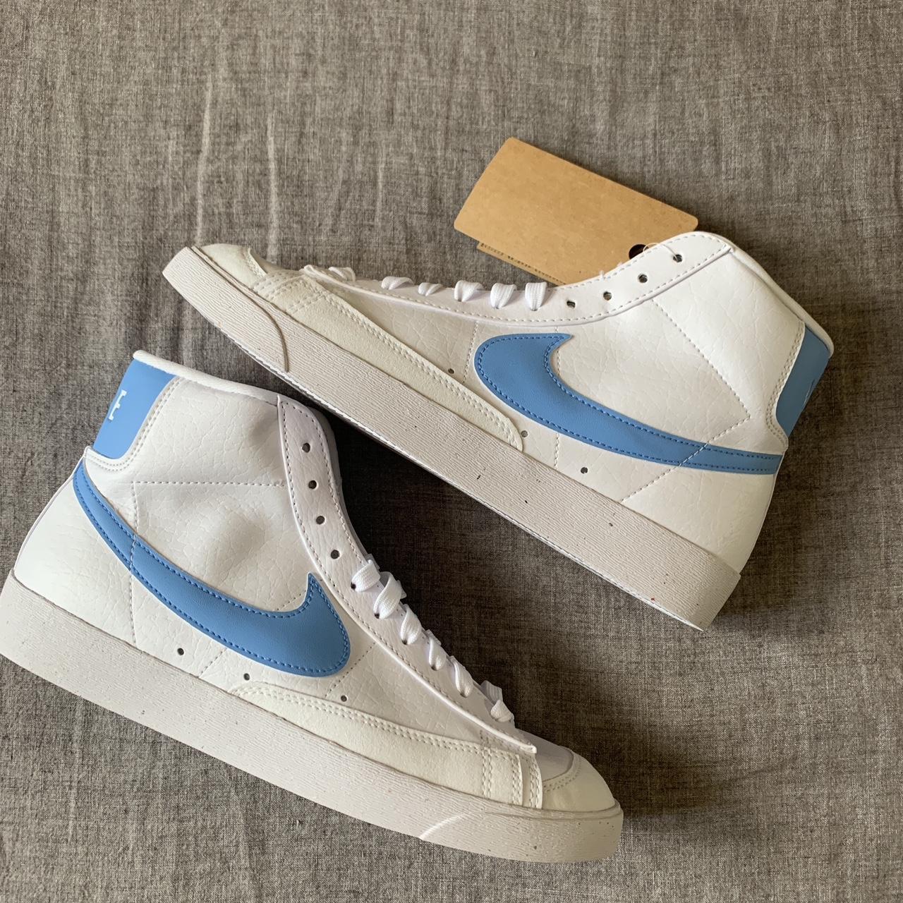 sky blue nike blazer