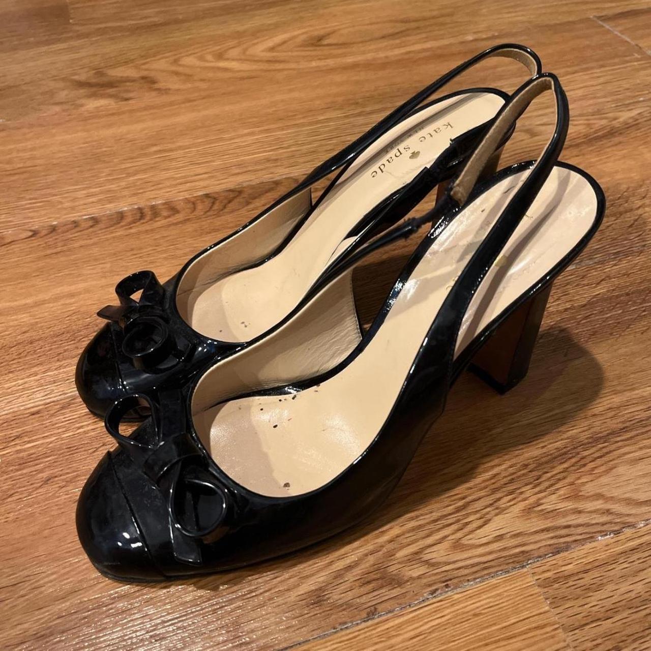 kate spade black heels
