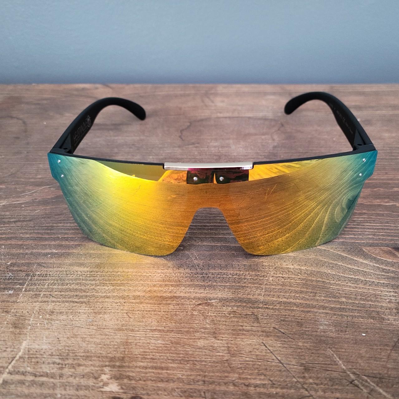 New polarized heatwave sunglasses, black frame... Depop