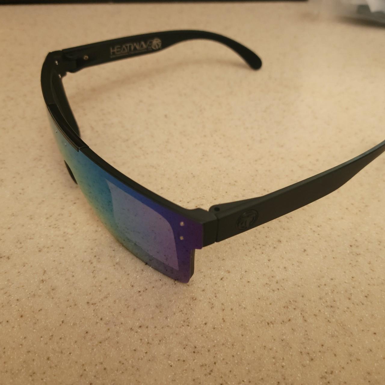 New polarized heatwave sunglasses, black frame multi... Depop