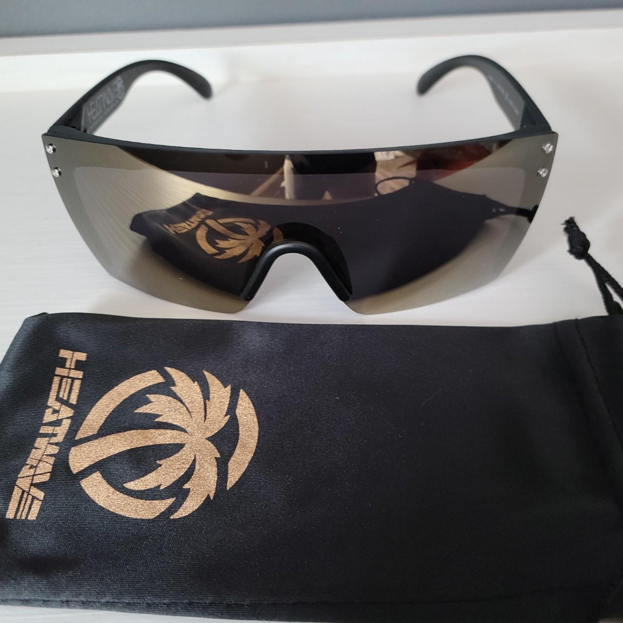 New polarized heatwave sunglasses black frame with... Depop