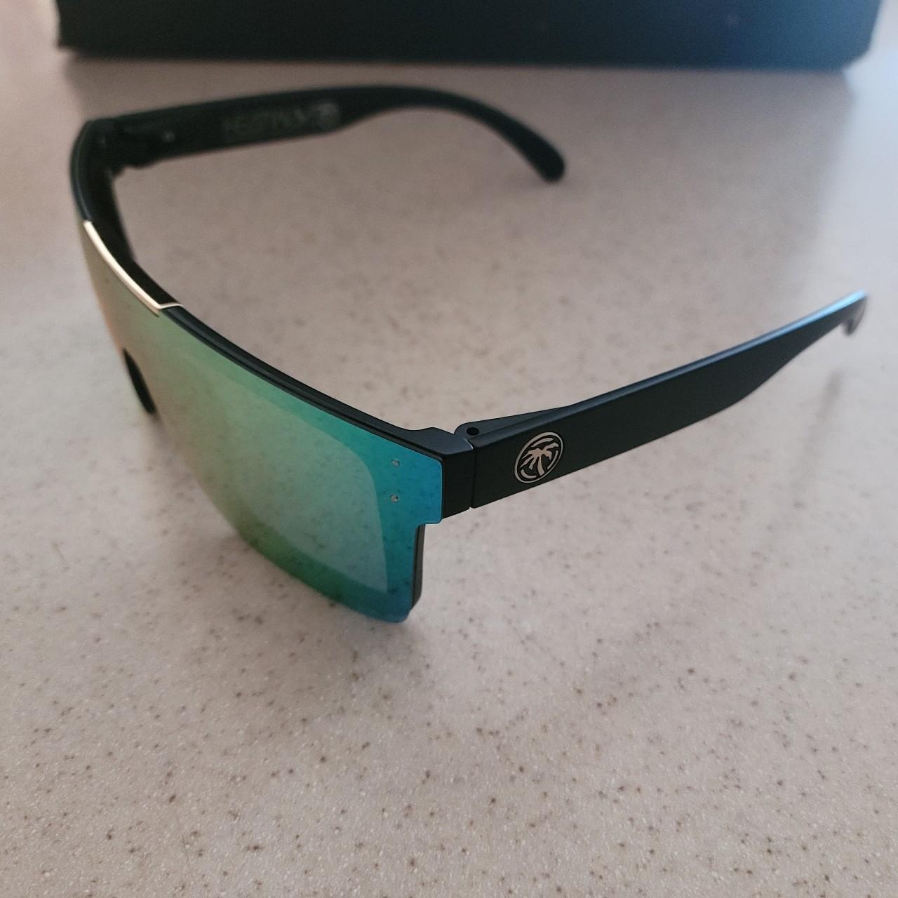 New polarized heatwave sunglasses black frame with... Depop