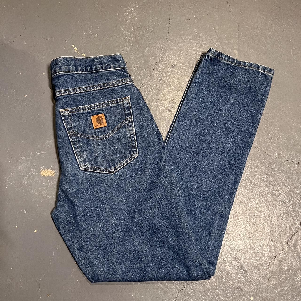 Carhartt lightly washed blue jeans, like new, 31x32 - Depop