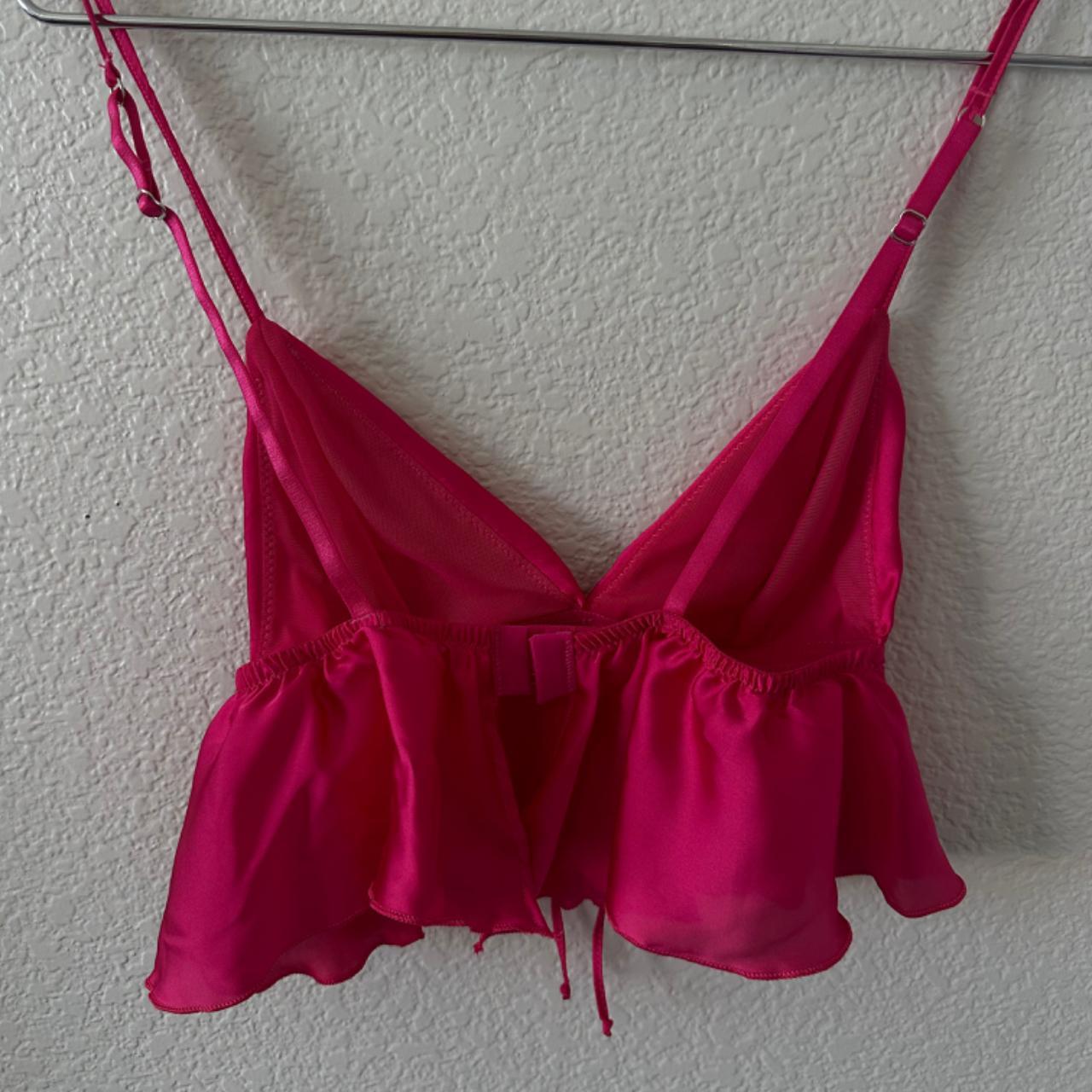 Primark Men's Pink and Burgundy Vest Depop