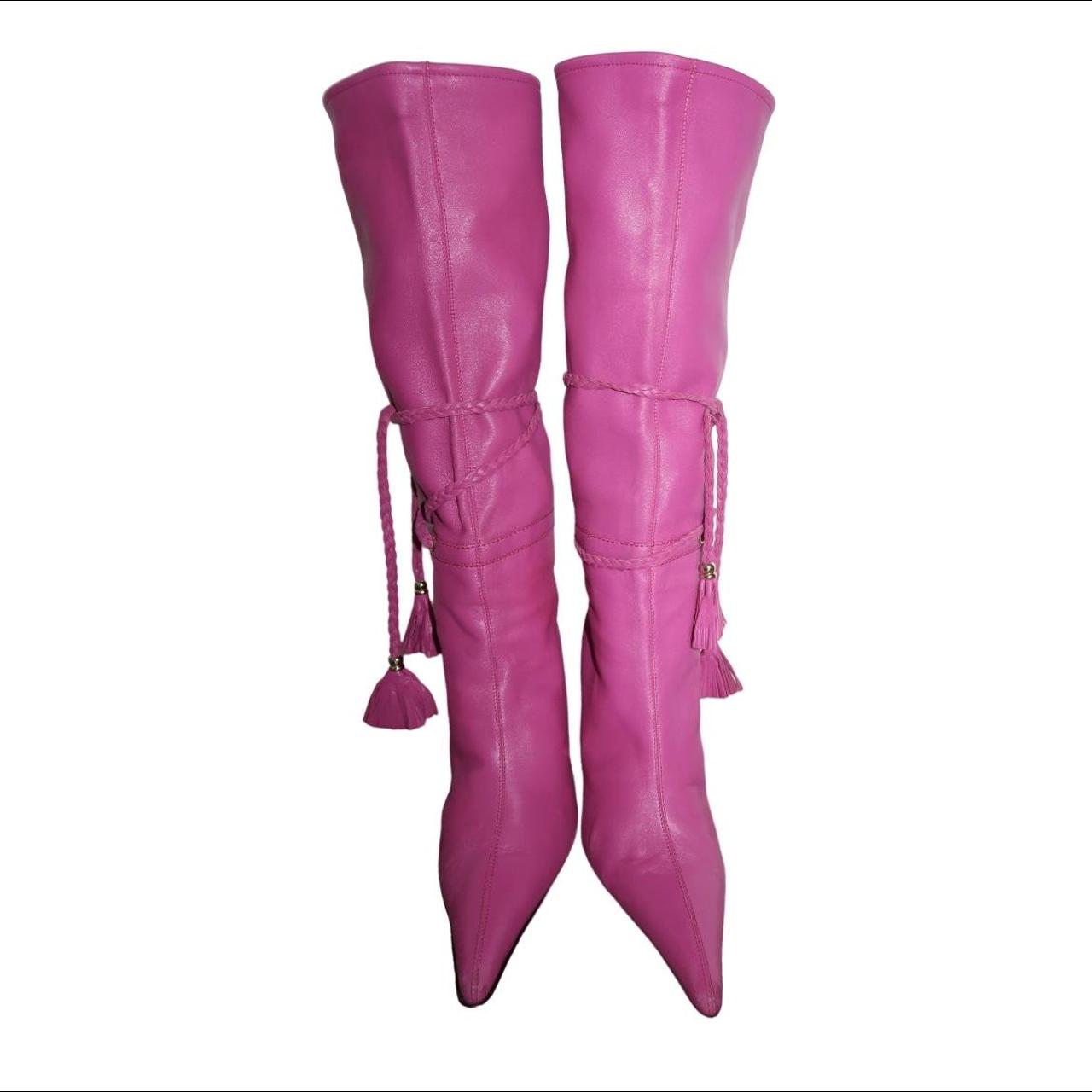 versace crotch high boots