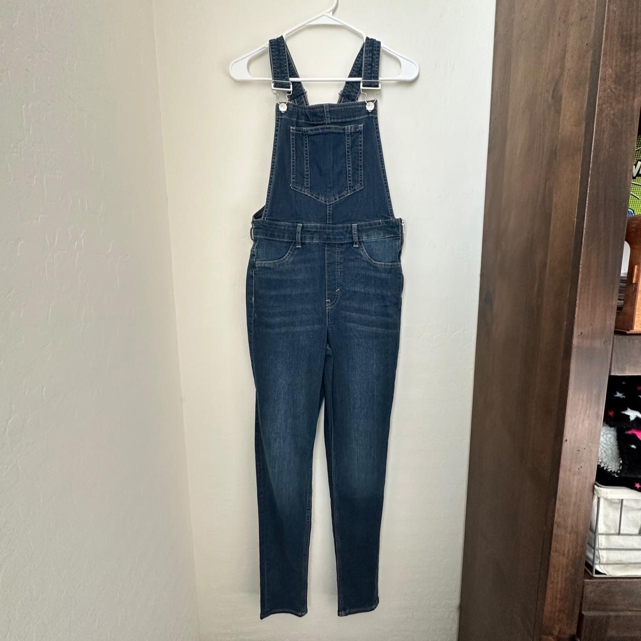 Women's Navy Dungareesoveralls Depop