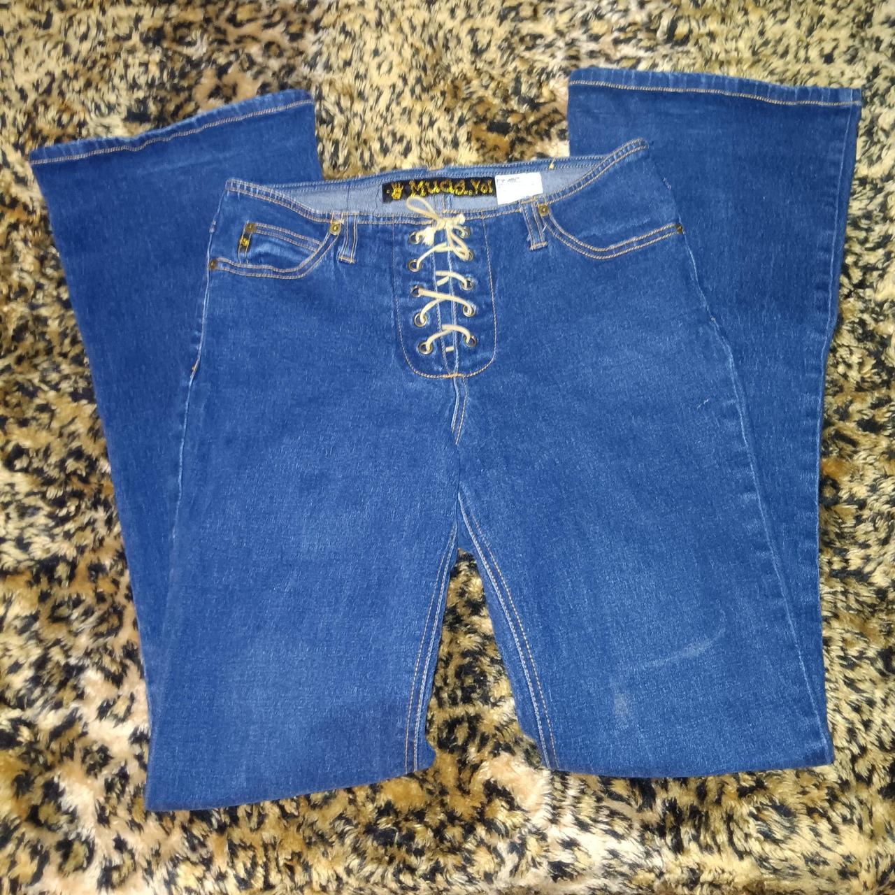 Vintage y2k mudd yo! selling lace up flare jeans